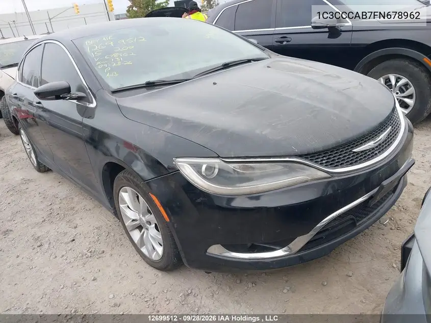 CHRYSLER 200 2015, VIN 1C3CCCAB7FN678962