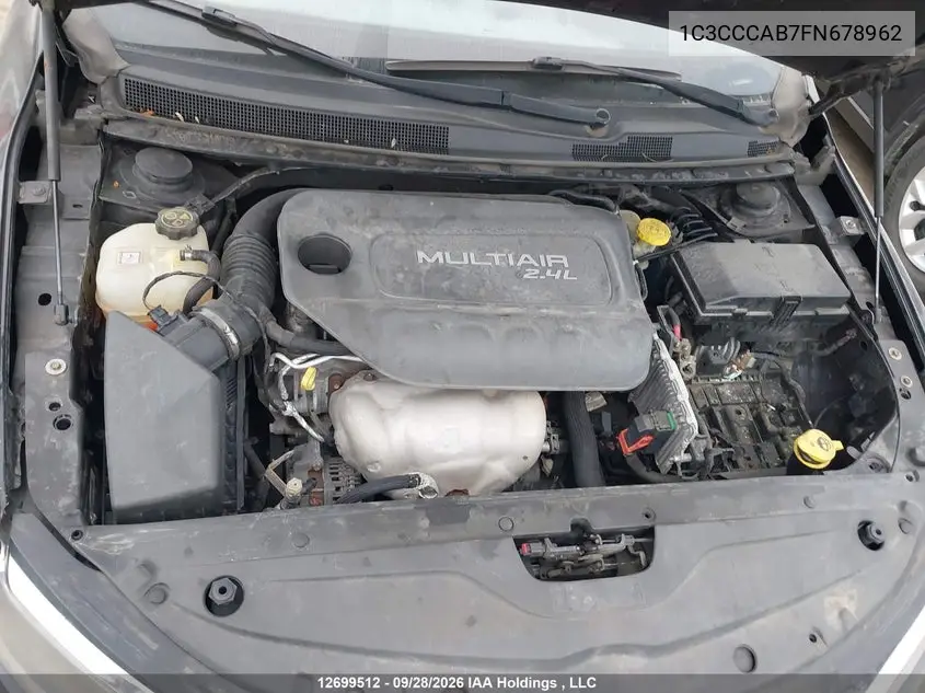 2015 CHRYSLER 200 VIN 1C3CCCAB7FN678962 — фото 10