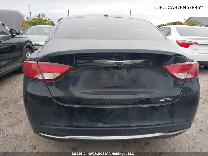 2015 CHRYSLER 200 VIN 1C3CCCAB7FN678962 — фото 15