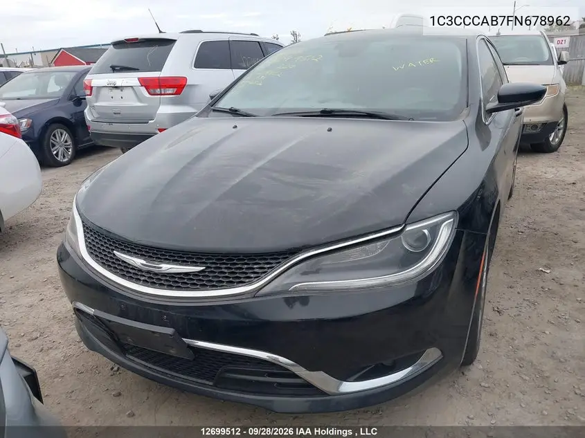 2015 CHRYSLER 200 VIN 1C3CCCAB7FN678962 — фото 2