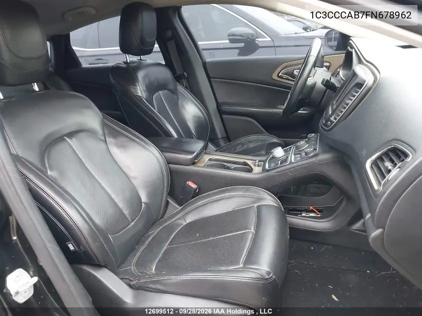 2015 CHRYSLER 200 VIN 1C3CCCAB7FN678962 — фото 5