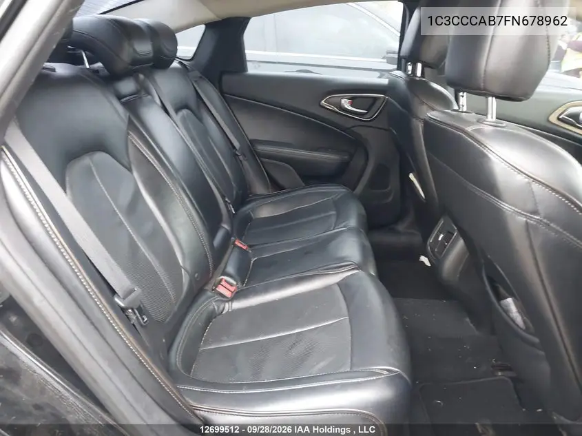 2015 CHRYSLER 200 VIN 1C3CCCAB7FN678962 — фото 8