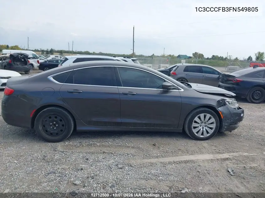 2015 CHRYSLER 200 VIN 1C3CCCFB3FN549805 — фото 12