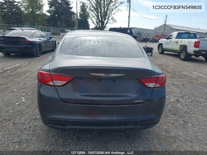 2015 CHRYSLER 200 VIN 1C3CCCFB3FN549805 — фото 15