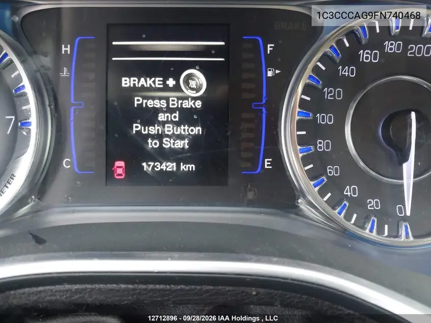2015 CHRYSLER 200 VIN 1C3CCCAG9FN740468 — фото 15