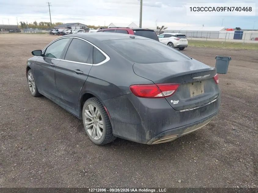 2015 CHRYSLER 200 VIN 1C3CCCAG9FN740468 — фото 3