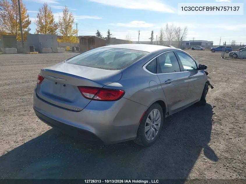2015 CHRYSLER 200 VIN 1C3CCCFB9FN757137 — фото 4