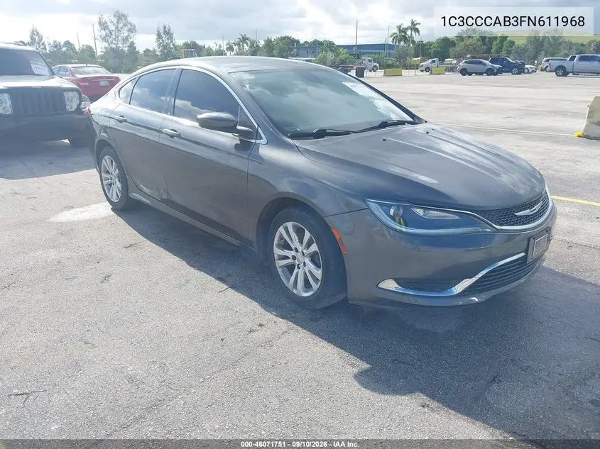 CHRYSLER 200 2015, VIN 1C3CCCAB3FN611968