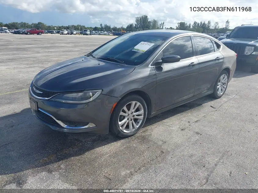 2015 CHRYSLER 200 VIN 1C3CCCAB3FN611968 — фото 2