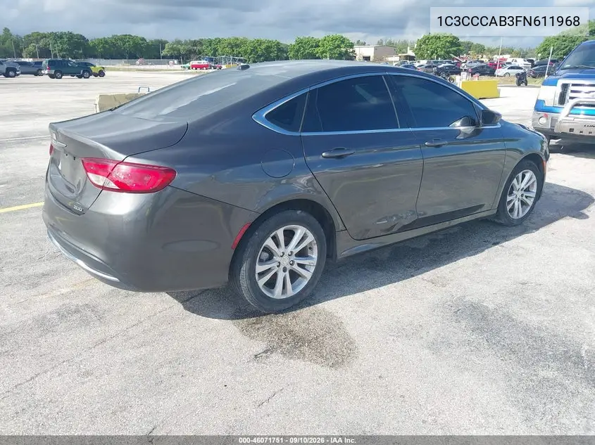 2015 CHRYSLER 200 VIN 1C3CCCAB3FN611968 — фото 4