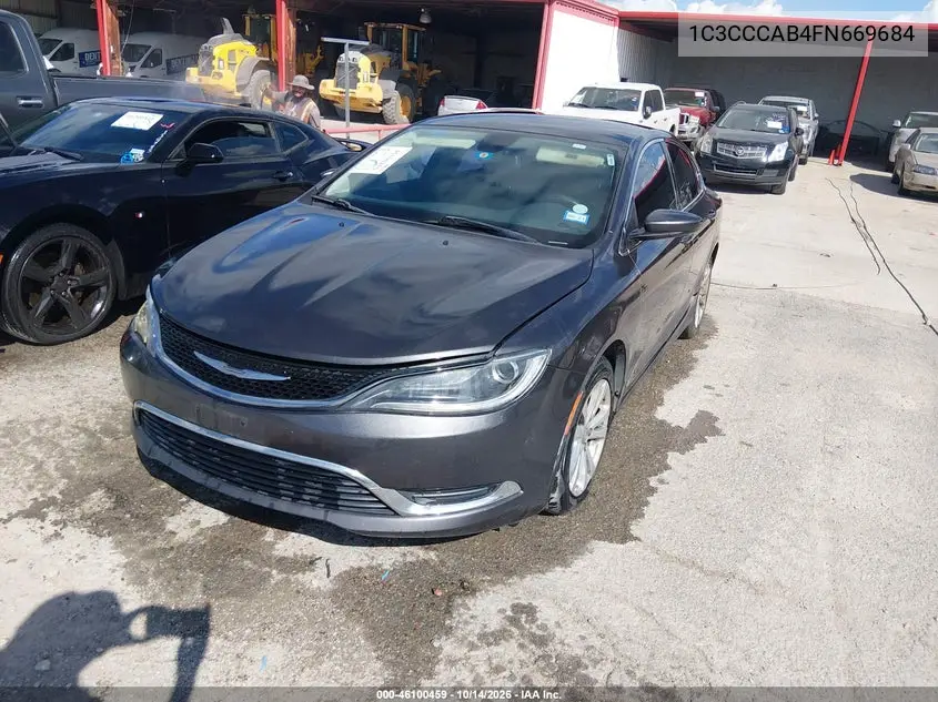 2015 CHRYSLER 200 VIN 1C3CCCAB4FN669684 — фото 2