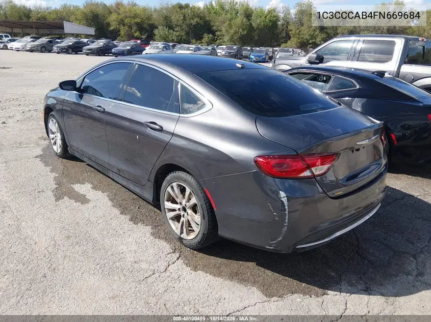 2015 CHRYSLER 200 VIN 1C3CCCAB4FN669684 — фото 3