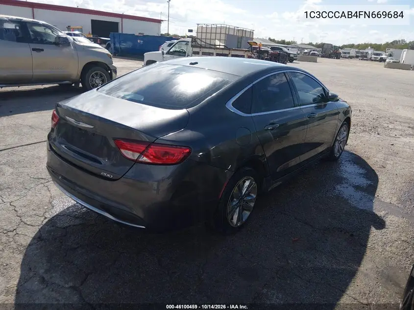 2015 CHRYSLER 200 VIN 1C3CCCAB4FN669684 — фото 4