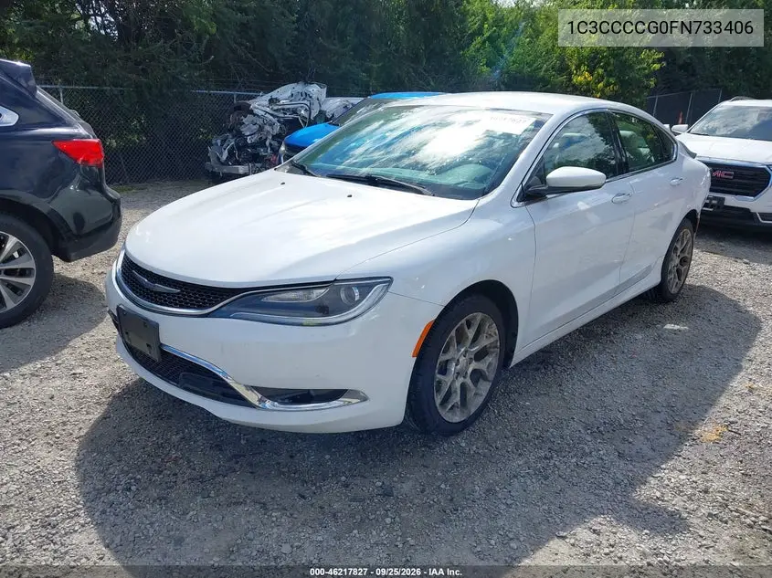2015 CHRYSLER 200 VIN 1C3CCCCG0FN733406 — фото 2