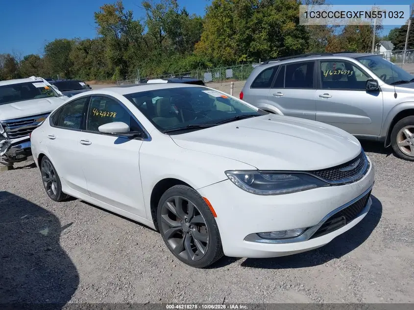 CHRYSLER 200 2015, VIN 1C3CCCEGXFN551032