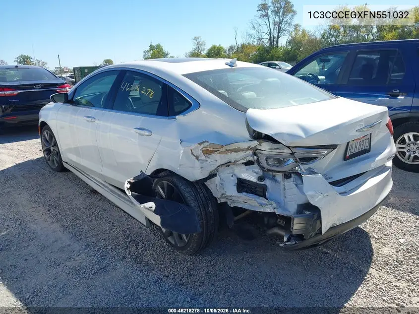 2015 CHRYSLER 200 VIN 1C3CCCEGXFN551032 — фото 3