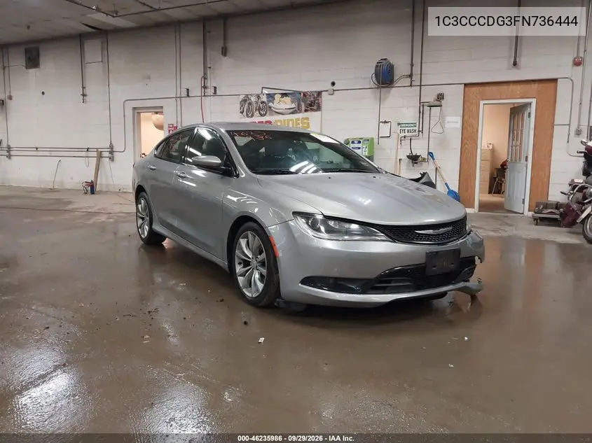 CHRYSLER 200 2015, VIN 1C3CCCDG3FN736444