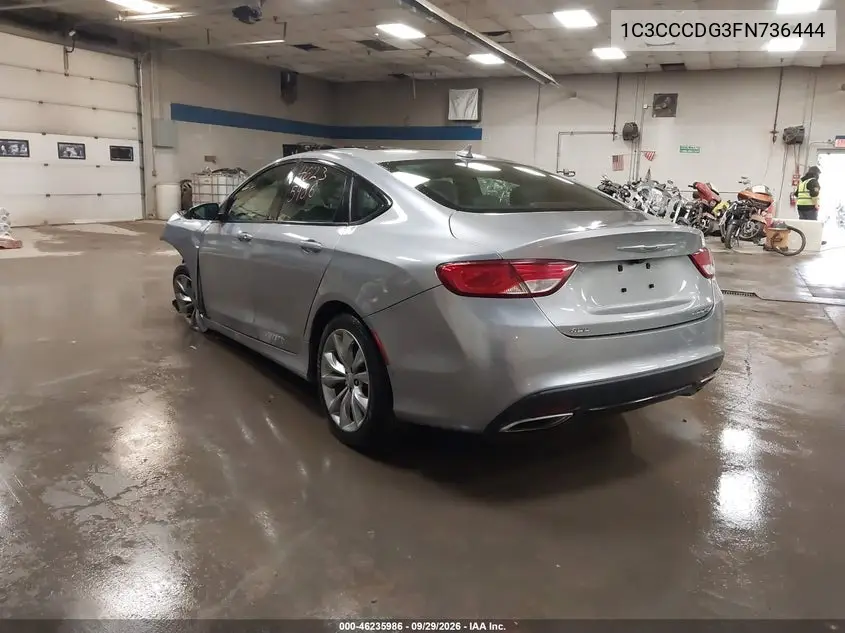 2015 CHRYSLER 200 VIN 1C3CCCDG3FN736444 — фото 3