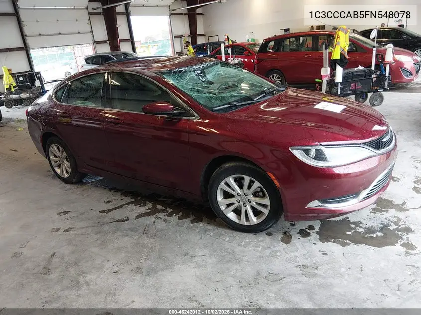 CHRYSLER 200 2015, VIN 1C3CCCAB5FN548078