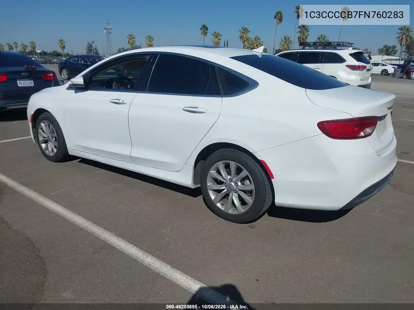 2015 CHRYSLER 200 VIN 1C3CCCCB7FN760283 — фото 3