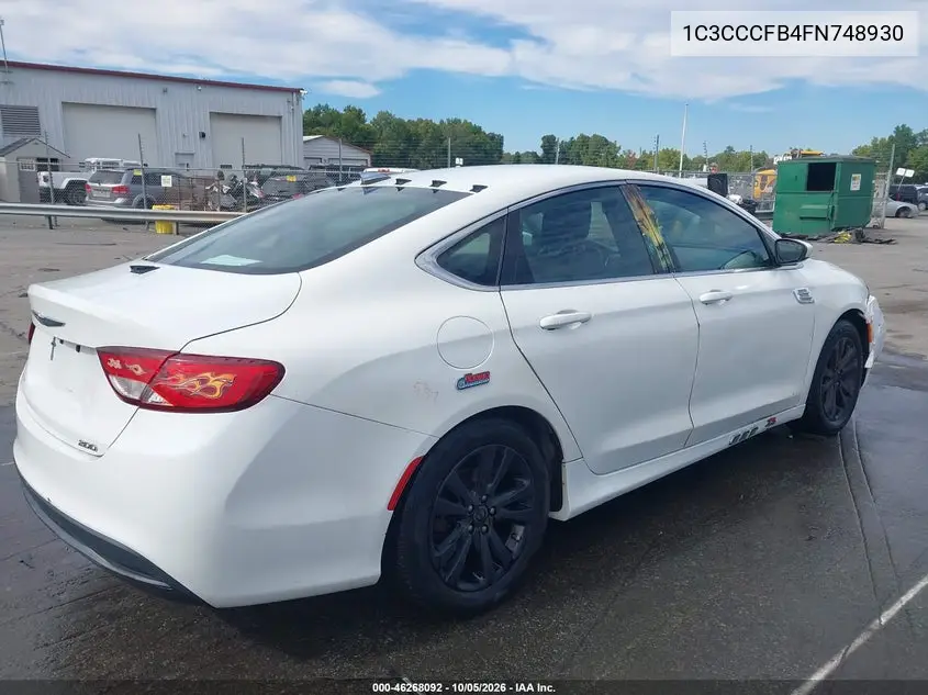 2015 CHRYSLER 200 VIN 1C3CCCFB4FN748930 — фото 4
