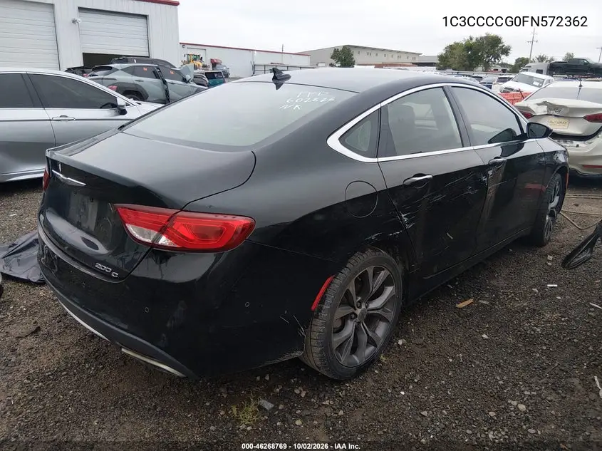 2015 CHRYSLER 200 VIN 1C3CCCCG0FN572362 — фото 4