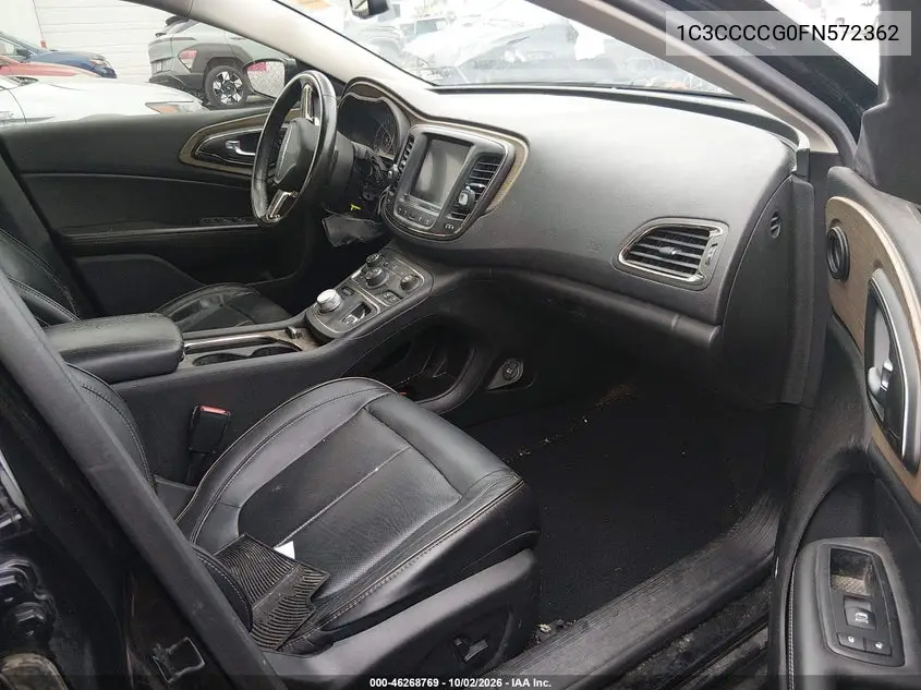 2015 CHRYSLER 200 VIN 1C3CCCCG0FN572362 — фото 5