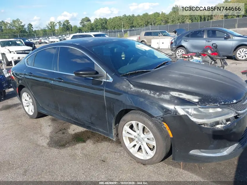 CHRYSLER 200 2015, VIN 1C3CCCAB5FN744666