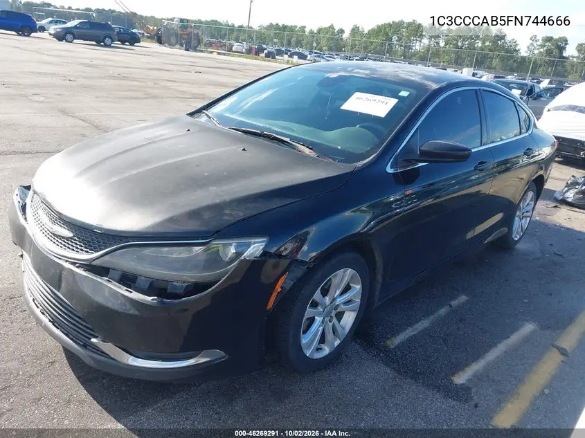 2015 CHRYSLER 200 VIN 1C3CCCAB5FN744666 — фото 2