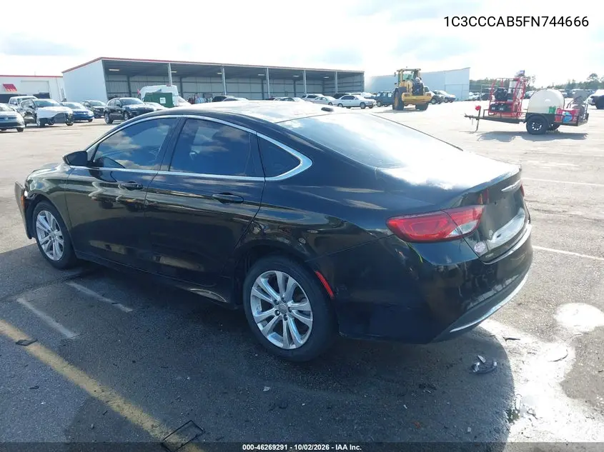 2015 CHRYSLER 200 VIN 1C3CCCAB5FN744666 — фото 3
