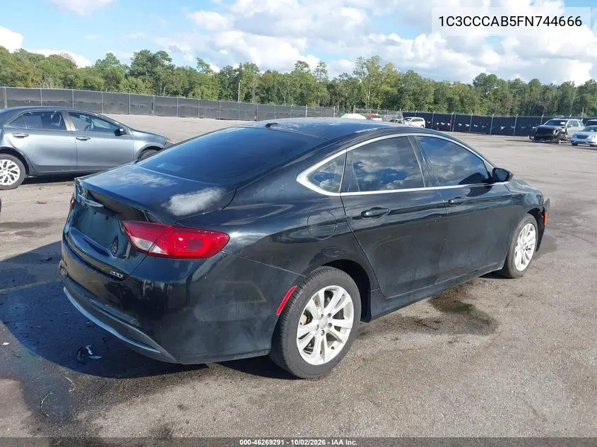 2015 CHRYSLER 200 VIN 1C3CCCAB5FN744666 — фото 4