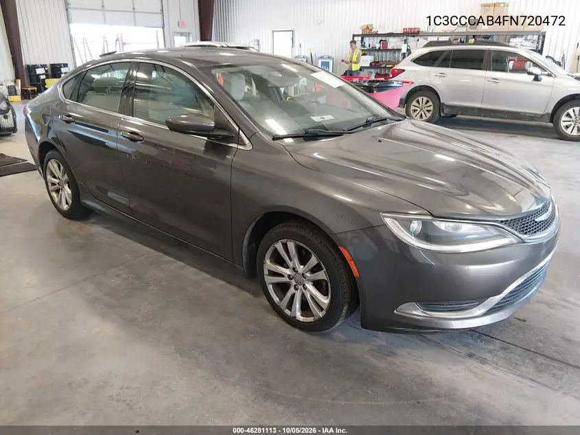 CHRYSLER 200 2015, VIN 1C3CCCAB4FN720472