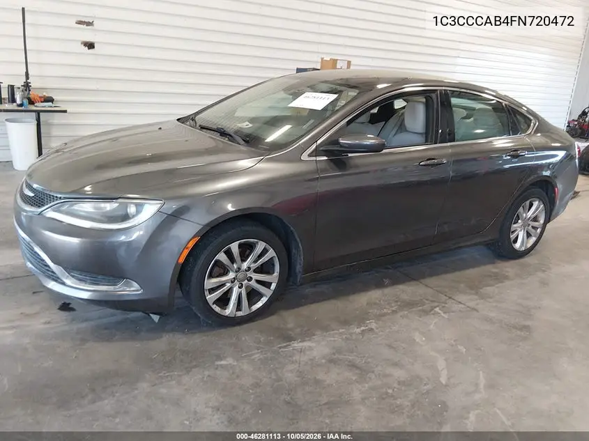 2015 CHRYSLER 200 VIN 1C3CCCAB4FN720472 — фото 2