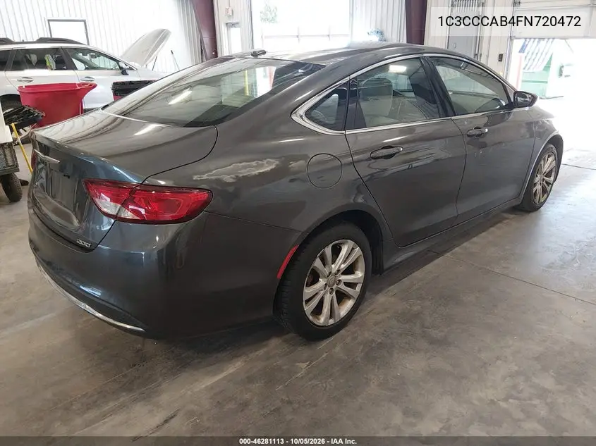 2015 CHRYSLER 200 VIN 1C3CCCAB4FN720472 — фото 4