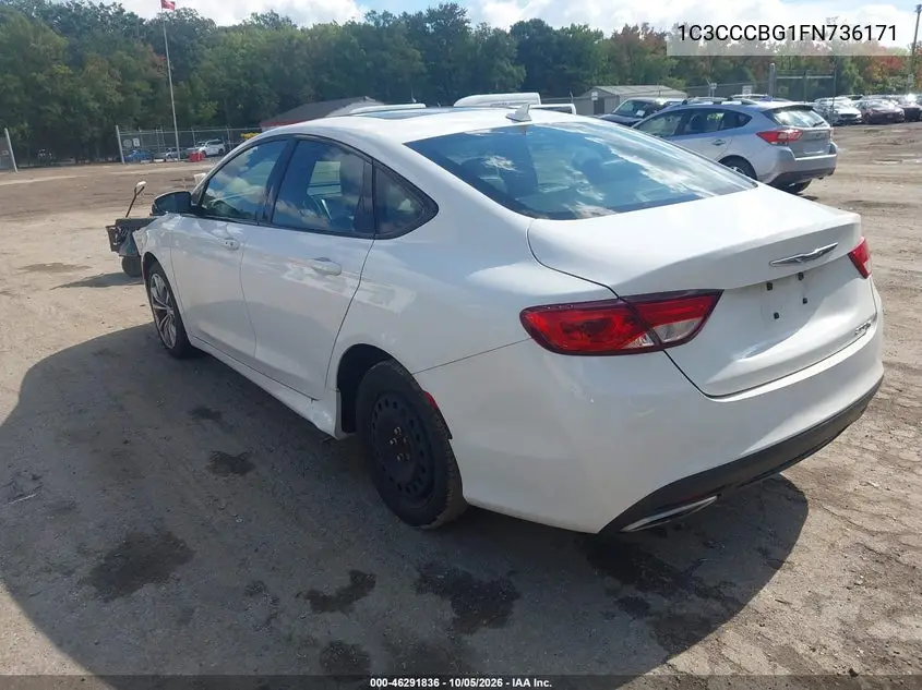 2015 CHRYSLER 200 VIN 1C3CCCBG1FN736171 — фото 3