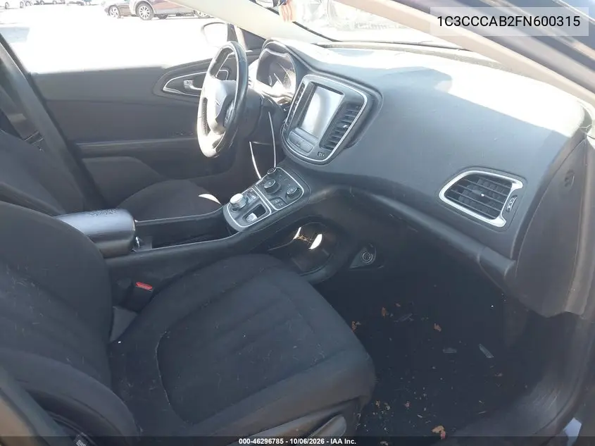 2015 CHRYSLER 200 VIN 1C3CCCAB2FN600315 — фото 5