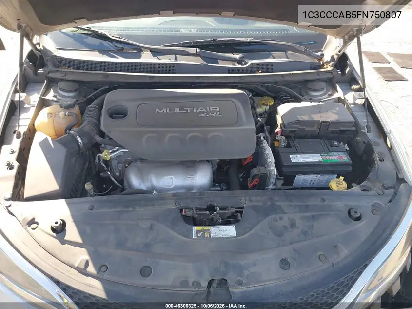 2015 CHRYSLER 200 VIN 1C3CCCAB5FN750807 — фото 10
