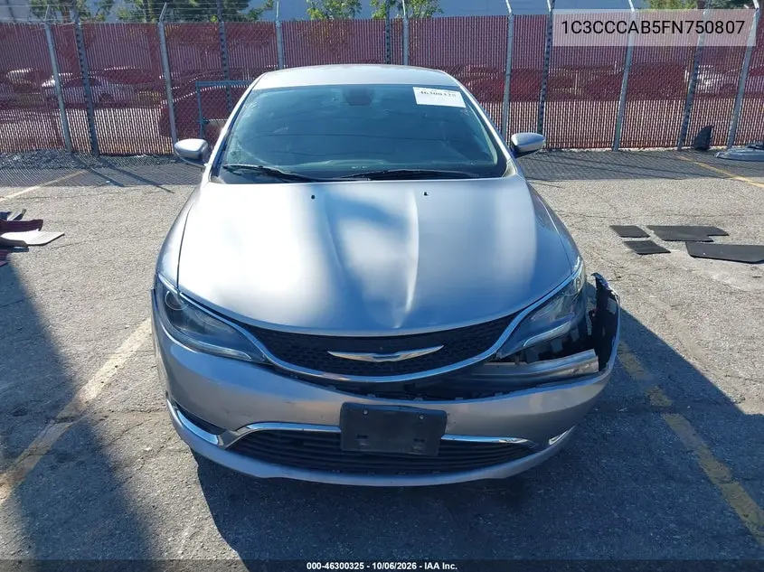 2015 CHRYSLER 200 VIN 1C3CCCAB5FN750807 — фото 12