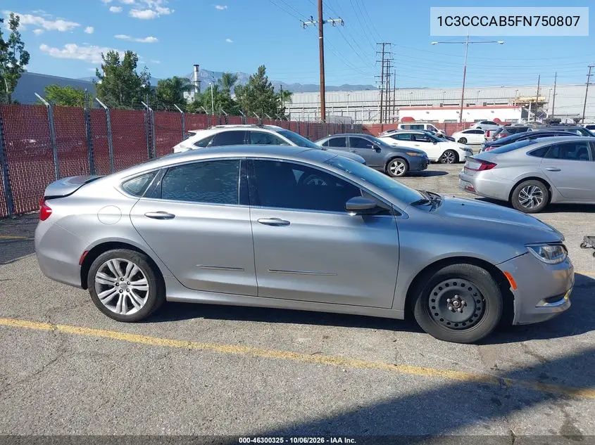2015 CHRYSLER 200 VIN 1C3CCCAB5FN750807 — фото 13
