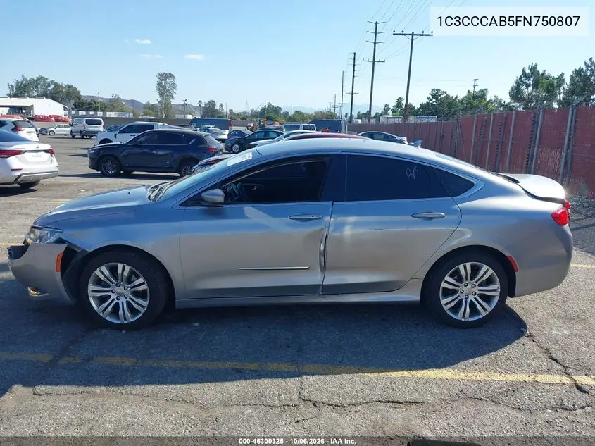 2015 CHRYSLER 200 VIN 1C3CCCAB5FN750807 — фото 14