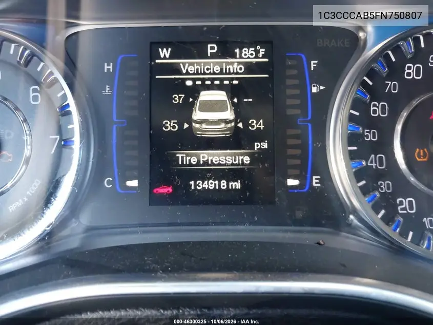 2015 CHRYSLER 200 VIN 1C3CCCAB5FN750807 — фото 15