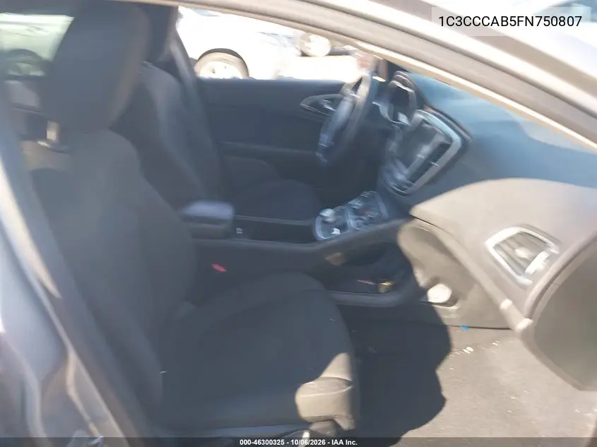 2015 CHRYSLER 200 VIN 1C3CCCAB5FN750807 — фото 5