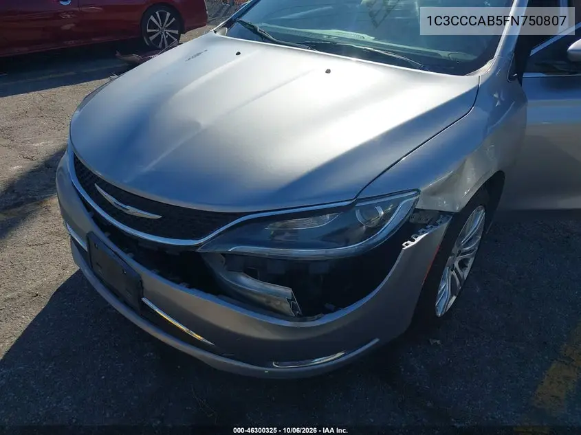2015 CHRYSLER 200 VIN 1C3CCCAB5FN750807 — фото 6