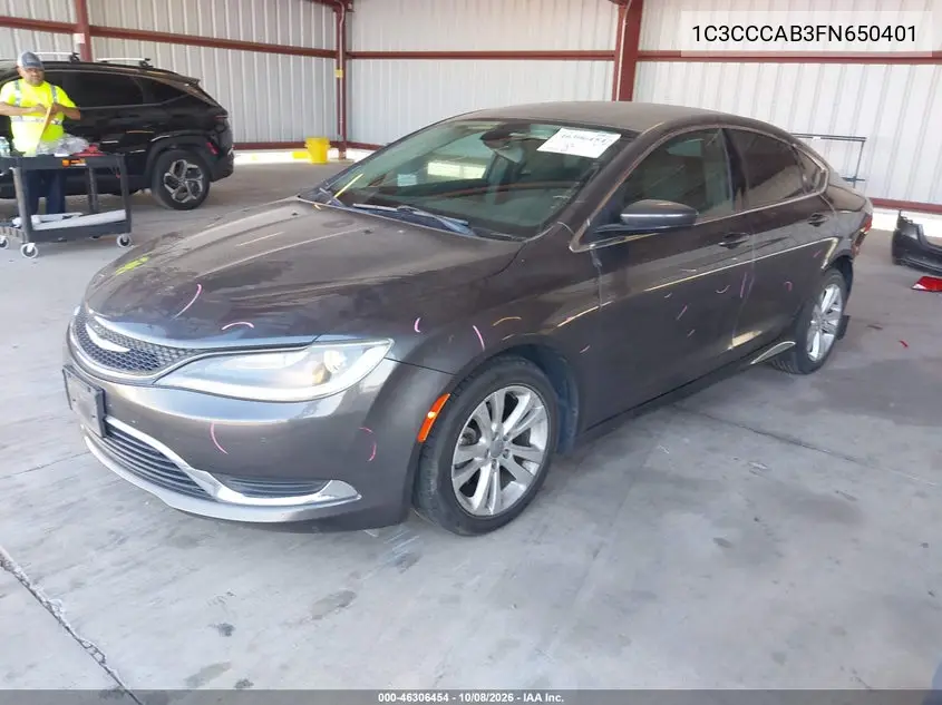 2015 CHRYSLER 200 VIN 1C3CCCAB3FN650401 — фото 2