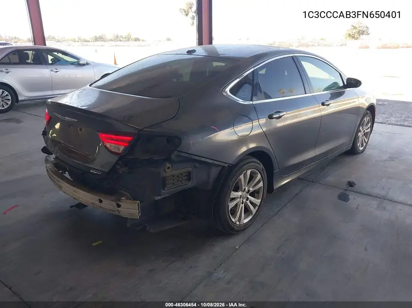 2015 CHRYSLER 200 VIN 1C3CCCAB3FN650401 — фото 4