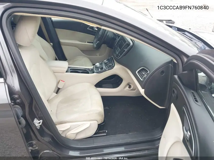 2015 CHRYSLER 200 VIN 1C3CCCAB9FN760840 — фото 5
