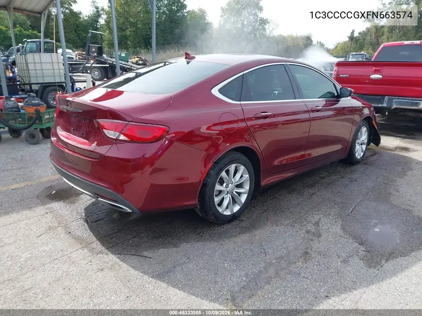 2015 CHRYSLER 200 VIN 1C3CCCCGXFN663574 — фото 4