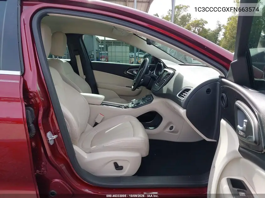 2015 CHRYSLER 200 VIN 1C3CCCCGXFN663574 — фото 5