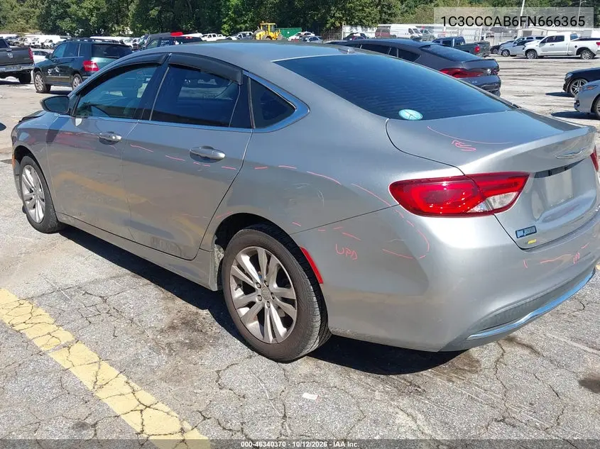 2015 CHRYSLER 200 VIN 1C3CCCAB6FN666365 — фото 3