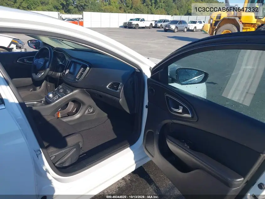 2015 CHRYSLER 200 VIN 1C3CCCAB6FN647332 — фото 5